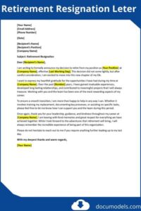 Retirement Resignation Letter Example: How to Write and Tips