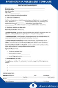 Sample Partnership Agreement: A Guide for Business Partners