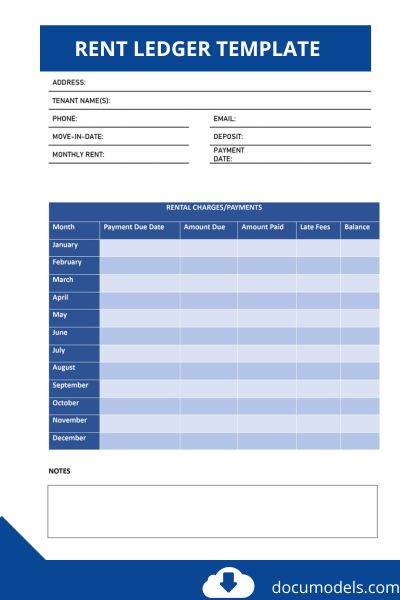rent ledger sample