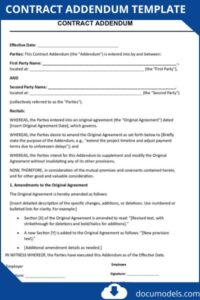 Free Contract Addendum Template: How to Write one & Samples