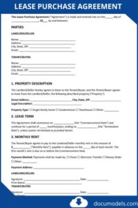 Lease Purchase Agreement Template: Terms, Examples, and Uses